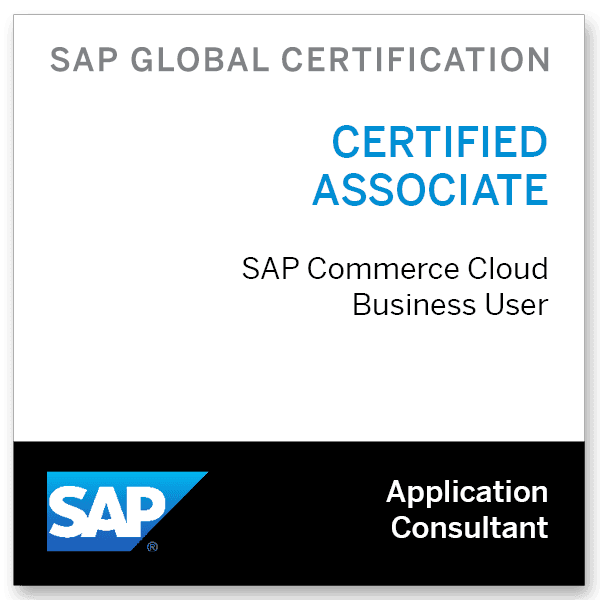 SAP Certified Application Associate - SAP Commerce Cloud Business User